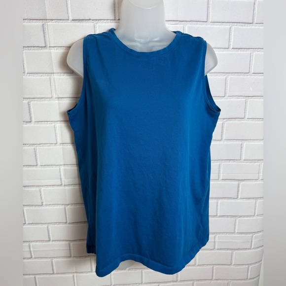 Lands' End floral Yellow and blue women’s cotton Tops Bundle of 2/size M - Picture 8 of 13